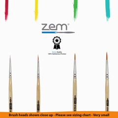 AS-4 Student Golden Synthetics Detail Brush Set 4 pcs