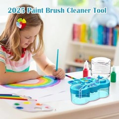 2026 Paint Brush Cleaner Brush Rinser Water Circulation, Brush Cleaner Blue