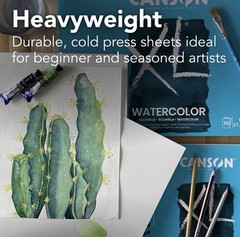 Canson 100510941 XL Series Watercolor Pad, 1 Pack, Multicolor