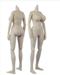 1/6 scale XL BUST female body huge big breast SUNTAN for 12″ action figure