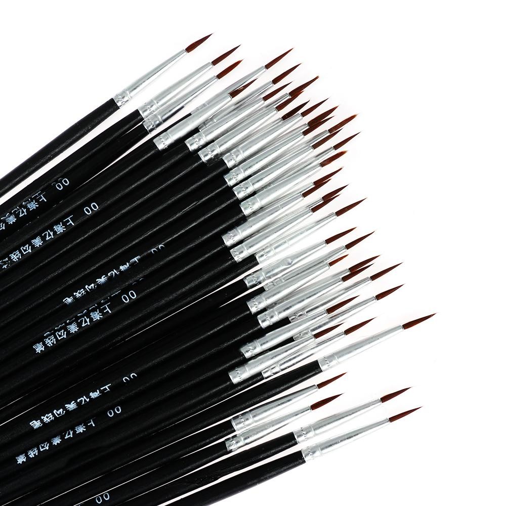 10pcs Thin Hook Line Art Brushes for Acrylic and Painting Crafts