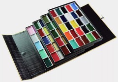 KISSOH Gansai 100-Color Japanese Watercolor Paint Set for Nihonga & Etegami