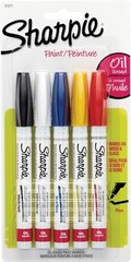 Fine Point Paint Markers, Set of 5, Assorted Colors