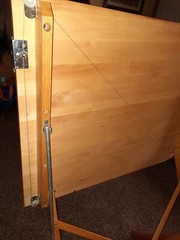 Pine-Top Wooden Drafting / Drawing Table w/Parallel Arm