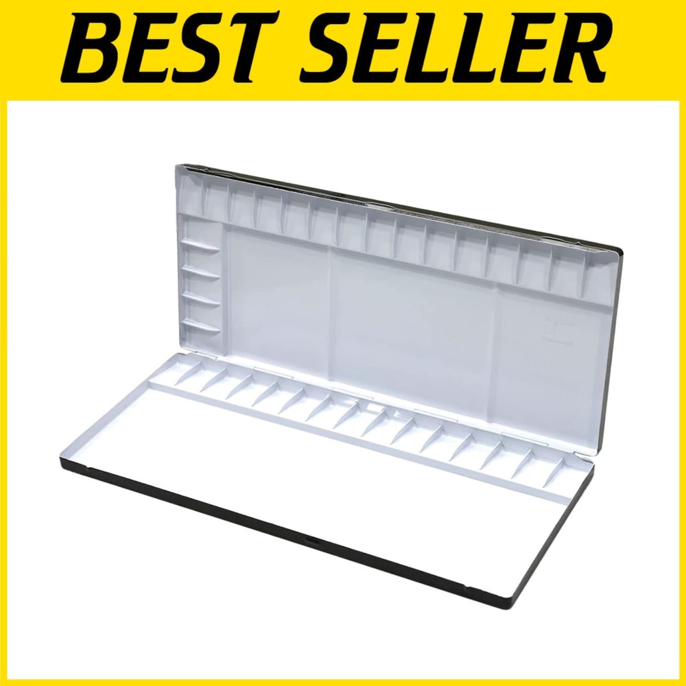 Durable Tin Watercolor Palette – Smooth Mixing Surface for Effortless Creation