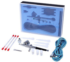 Kit de Aerógrafo con Compresor, Juego Multifunción con Aerógrafo de Doble Acción