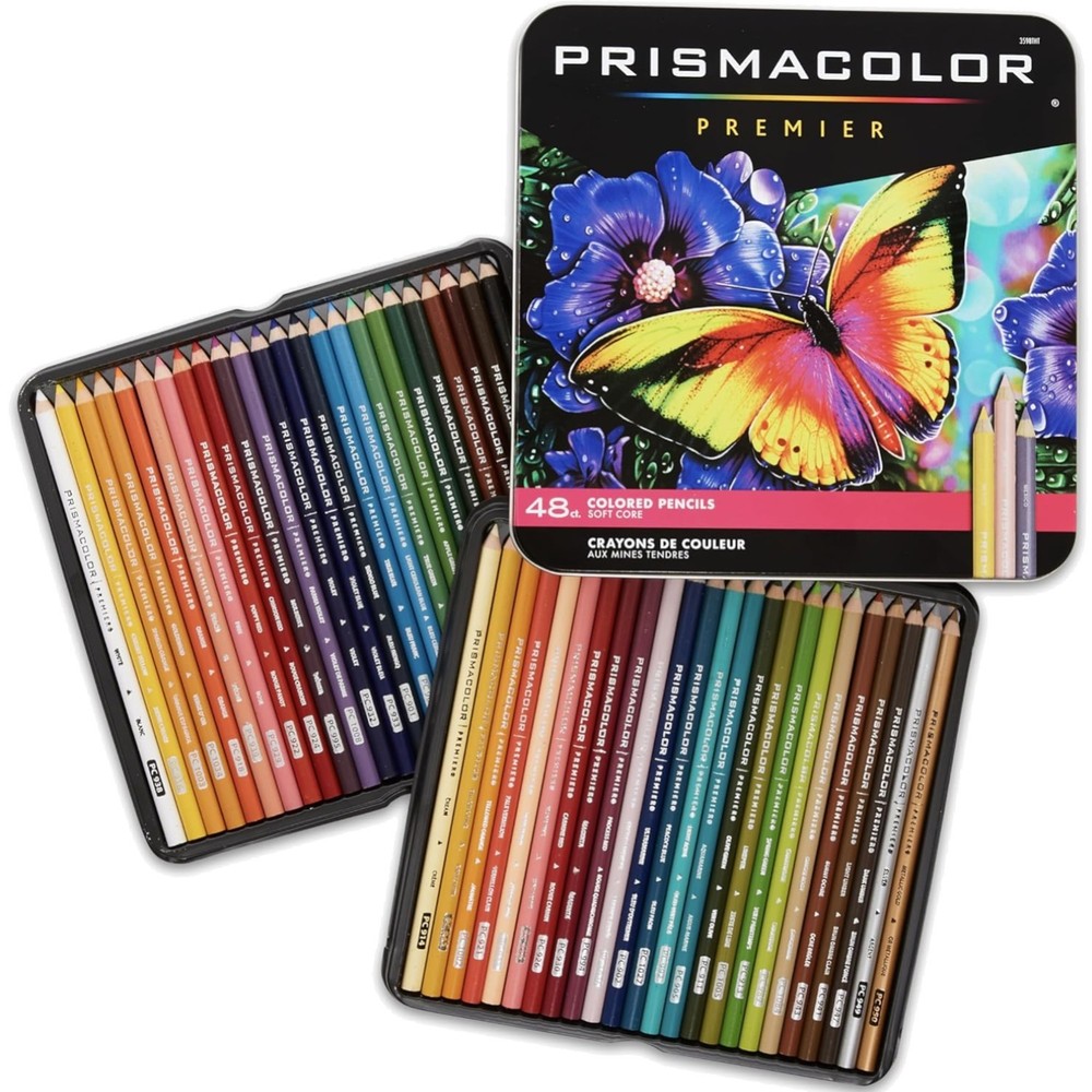 Premier Colored Pencils, Soft Core, Assorted Colors, 48 Count – Durable, Vibr…