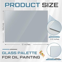 Nuanchu 1 Pcs 9 x 12 Inches Neutral Grey Tempered 9 x 12 Inches, Color