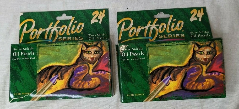 2x 24 Count Portfolio Series Water Soluble Oil Pastels – Lightly Used As Shown