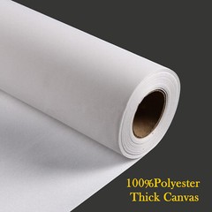 UV / Latex Inkjet Printing 100%Polyester Thick Canvas – 1 Roll,Semi-Matte,3″Core
