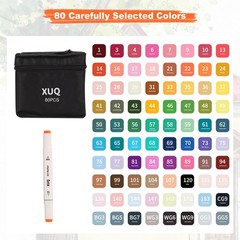 Alcohol Markers, 80 Colors Dual Brush Tip Permanent Art Markers, Coloring Mar…