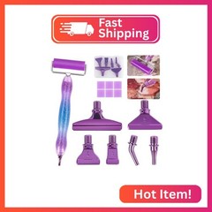 Taobido Ergonomic Diamond Painting Art Pen Accessories Kits with 6 Metal Tips, 6