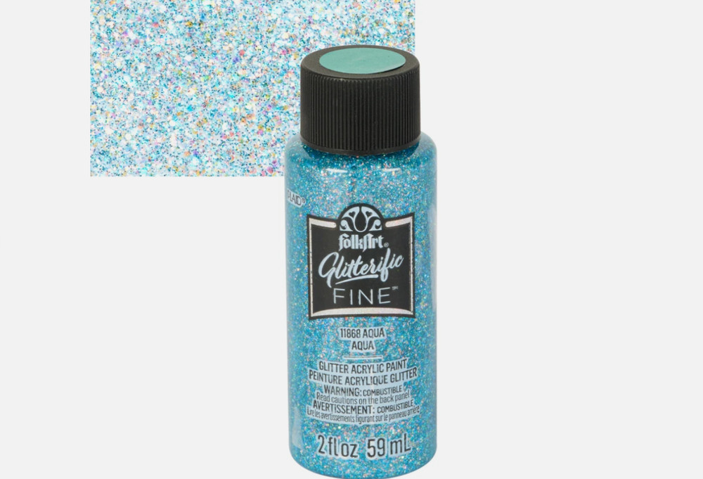 Glitterific! FolkArt Glitter Paints, Craft Acrylic, Build a set/Choose Color ✨