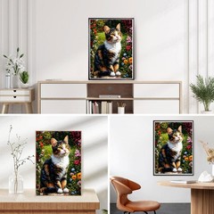 DPHERO Colourful Cat Diamond Painting Kits for Beginners Adults,5D USYZ669