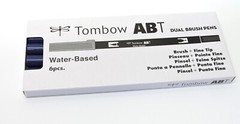 (Lot of 6) – Tombow 56560 Dual Brush Pen Art Marker, ABT 569 Jet Blue – NEW!