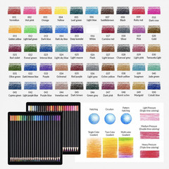 50 Count Colored Pencils for Adult Coloring Books, Coloring Pencil Set for Adult