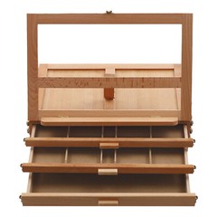 Adjustable Storage Box Easel,Painting Board Stand with Drawers,Storage Box Easel