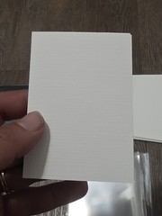100 ACEO Cards & Card Sleeves Blank 100 lb Linen Cover Paper 2.5 x 3.5 Trading