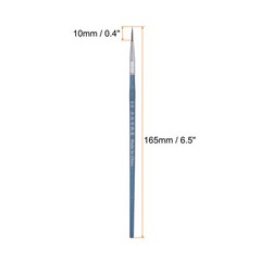 50pcs Detail Paint Brushes 10mm Nylon Painting Brush(00#), Blue