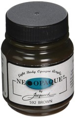 Neopaque Acrylic Paint 21/4 Ounce Brown Fabric Leather Art Craft Supplies