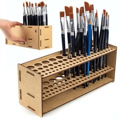 PROSCALE Paint Brush holder. Large Capacity Paint brush organizer and Art Sup…