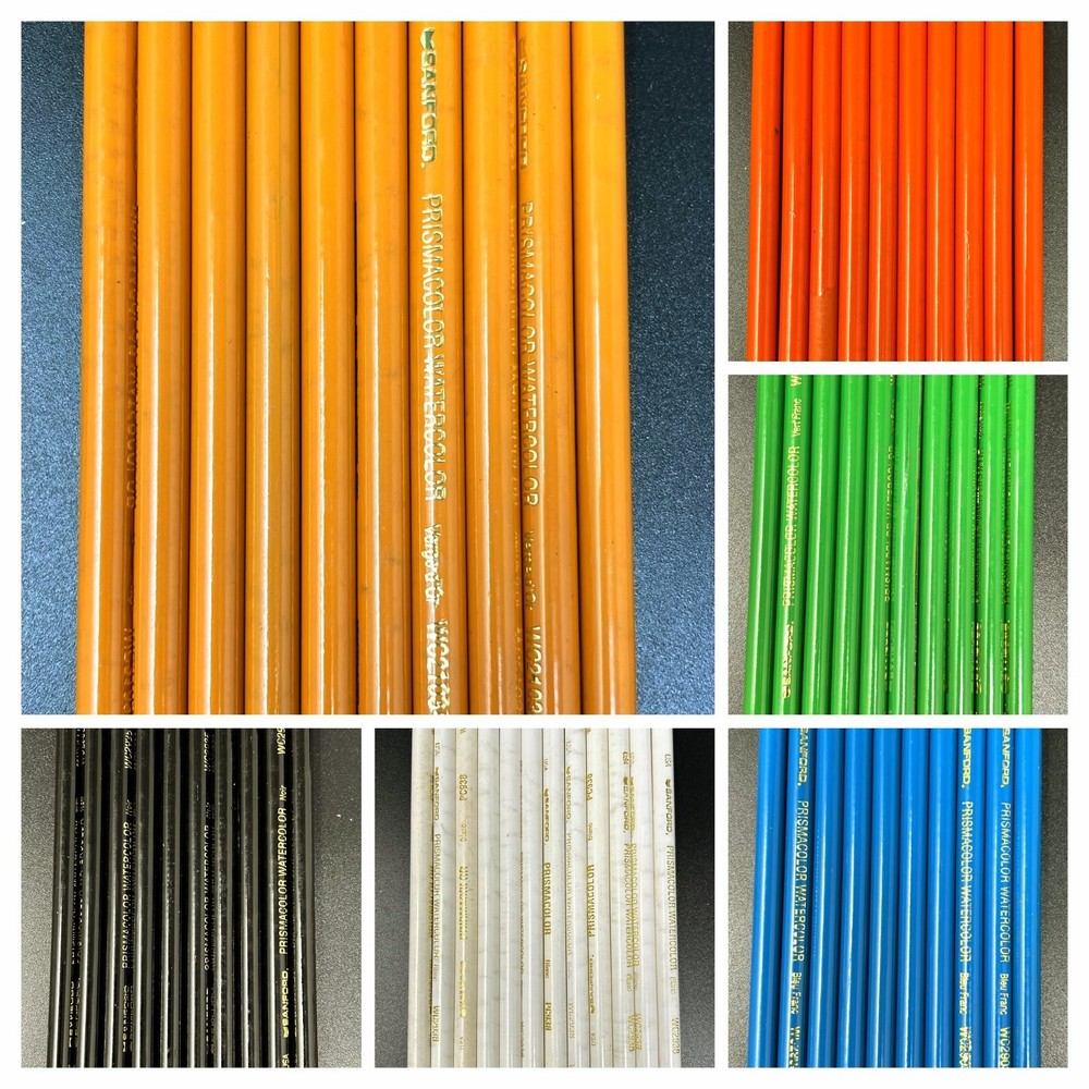 Sandford Prismacolor Watercolor Color Pencil Lots (10 Pencils) MULTI-LISTING