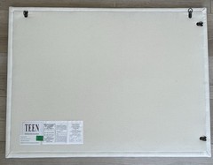 TEEN Restoration Hardware Classic Tack Linen Memory Board With Brass Nailheads