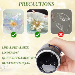 WANJAO Dip Resin for Wire Flowers, Crystal 100 milliliters, Clear