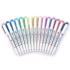 Zebra Pen Mildliner Double Ended Highlighters 15 Count Assorted Colors Set