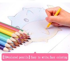 208-PC Drawing Art Kit, Easel Oil Pastels Crayons Colored Pencils Watercolor Pen