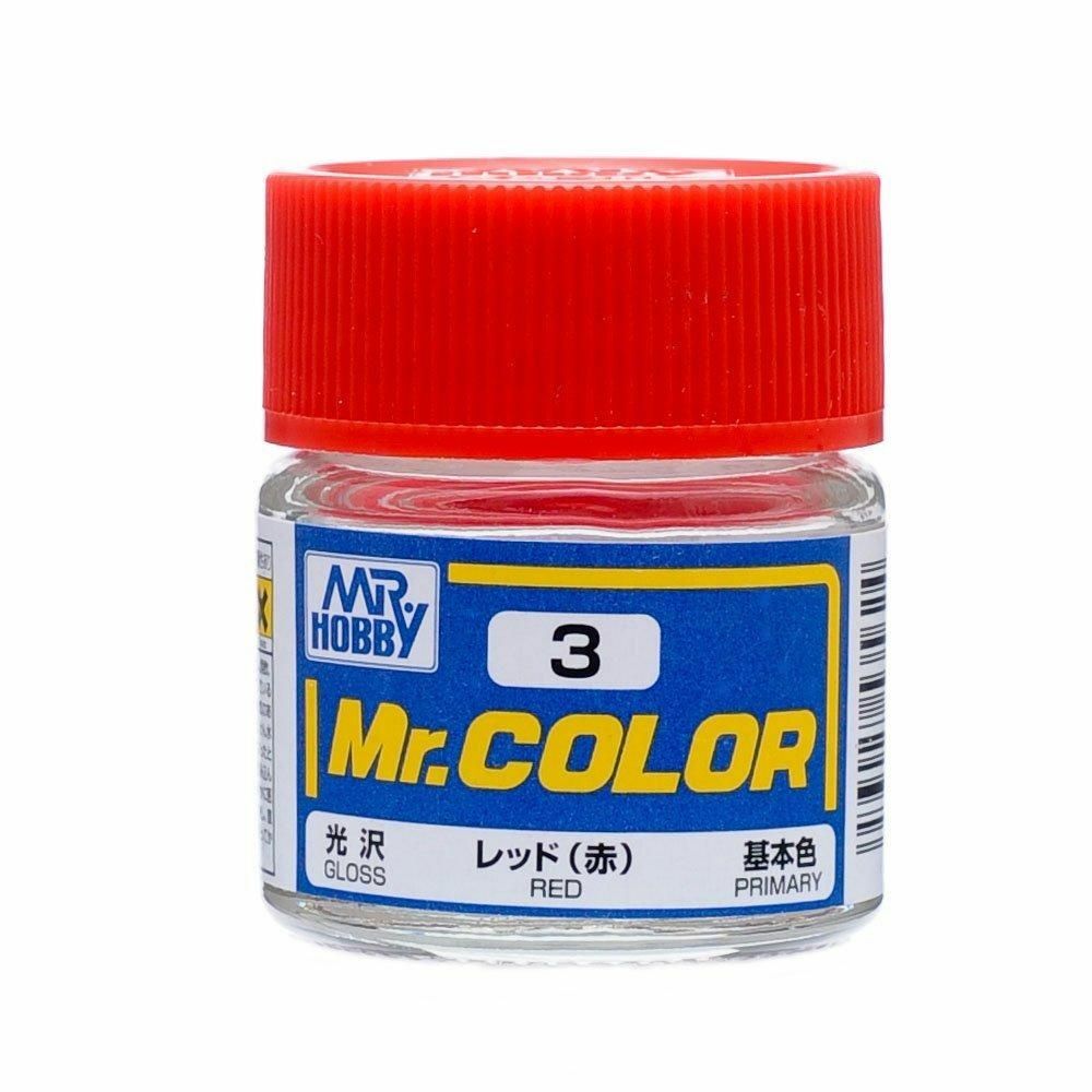 Mr. Hobby C3 Mr. Color Gloss Red Lacquer Paint 10ml – US Fast Ship