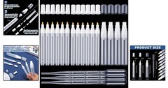 16-Piece Acrylic Paint Marker Set – Chisel Point, Water Resistant, Customizable