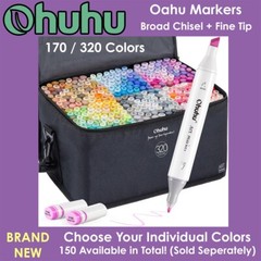 OHUHU Alcohol Markers – Oahu Style (NEW) Choose Your Own Colors – 162 Available