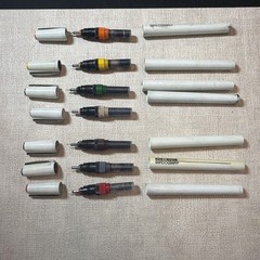 KOH-I-NOOR PACK SET OF7 RAPIDOGRAPH TECHNICAL PENS w/ CASE & INK