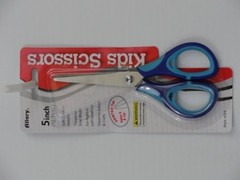 Allary 5 Inch, Pointed Tip, Blue on Blue, Kids Scissors, Model #211