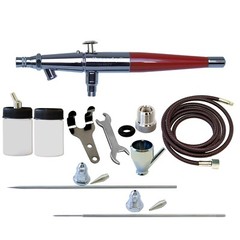 Paasche 1/5 HP Airbrush Compressor w/ VL Double Action Siphon Feed Airbrush Set