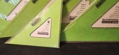 Berol RAPIDESIGN Triangles LOT OF 5 – 4 x 10inch 45°/90° & 1 x 6inch 45°-90°