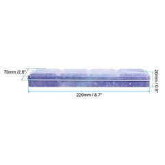 Blue Empty Watercolor Palette Metal Watercolor Tin w 14pcs Full Pan for Painting