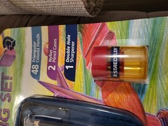 *Staedtler 51 Triangular Colored Pencils Set, Nylon Case, Sharpener 2.9mm Core