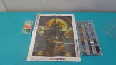 Pirate Ship Full Moon Diamond Drill Gem Art Painting Kit 12″x16″ inches Horror !