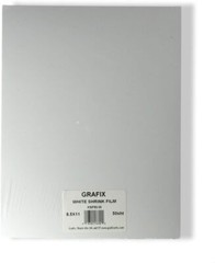 Grafix Shrink Film – White, 8.5 x 11”, Pack of 50 – White, Opaque Shrink