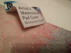 ARTIST’S WATERCOLOUR PAD COVER 30.5 x 22.5cm BN Pink