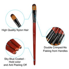 18PCS Paint Brushes Set Detail Painting for Watercolour Oil Art Acrylic Gouaches