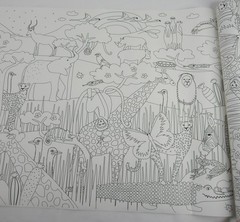 Coloring Paper Roll Animals Vegetation Savannah 394″ IKEA SANDLOPARE 406.042.63