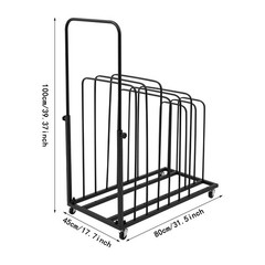 Art Canvas Storage Rack with Wheels Rolling Art Canvas Organizer for Art Studio
