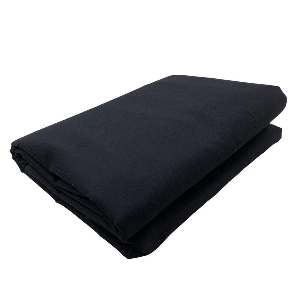 Muslin Fabric Black 10 Yards 60in Wide 100% Cotton Medium Weight TRADING Draping