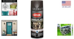 Versatile 11 oz Krylon Ultra Flat Brown Camouflage Spray Paint – All Surfaces