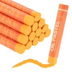 Soft Oil Pastels, Oil Pastel Crayons Blendable(Orange, Pack of 16)