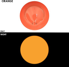 Orange Glow in the Dark Acrylic Paint Set, 120Ml / 4.05Oz | Non-Toxic, Waterproo