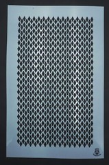 2 PACK Mylar Camouflage Stencils DIY Rifle Gun Airbrush Paint Mask Diamond Plate